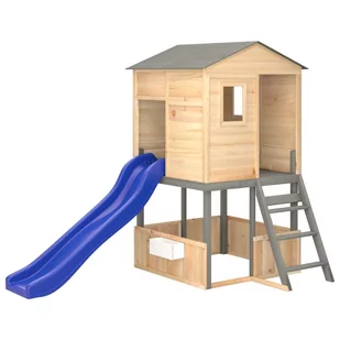 Drewniany zestaw do zabawy dla dzieci - Domek, zje / AAALOE - Place zabaw - miniaturka - grafika 1