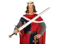 Dodatki do strojów karnawałowych - Miecz rycerza - 120 cm - 1 szt. - miniaturka - grafika 1