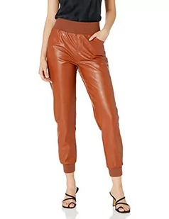 KENDALL + KYLIE Damski wegański skórzany jogger, gałka muszkatołowa, XS - Krawaty i muchy męskie - miniaturka - grafika 1