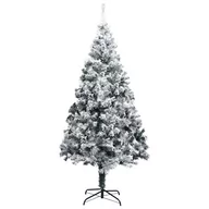 Choinki - vidaXL Lumarko Sztuczna choinka, flokowana śniegiem, zielona, 300 cm, PVC 328478 - miniaturka - grafika 1