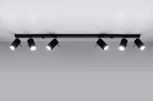 Sollux Lighting Plafon RING 6L czarny BITTERSWEET SHIMMER - Lampy ścienne - miniaturka - grafika 2