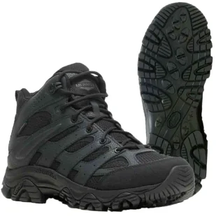 Buty wojskowe MERRELL MOAB 3 MID TACTICAL WP Waterproof Czarne - Odzież taktyczna i umundurowanie - miniaturka - grafika 1