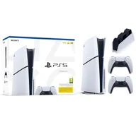 Konsole Playstation - Sony PlayStation 5 Slim D Chassis PS5 1TB z napędem + Dodatkowy Pad + Stacja Ładowania DualSense - miniaturka - grafika 1