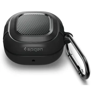SPIGEN Etui SPIGEN Silicone Fit do Samsung Galaxy Buds Live Czarny SAMSUNG GALAXY BUDS LIVE - Pudełka i akcesoria na płyty CD - miniaturka - grafika 1