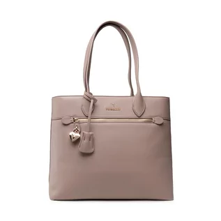 Torebki damskie - Trussardi Torebka Lilly Shopper Grana Cervo 75B01080 B261 - grafika 1