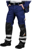 Odzież robocza - Spodnie ochronne do pasa niebiesko-czarno-pomarańczowy roz.50 - miniaturka - grafika 1