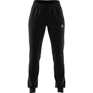 Spodnie rowerowe - adidas Damskie spodnie W LIN FT C PT w kolorze czarnym/jasnoróżowym, XS/S - miniaturka - grafika 1