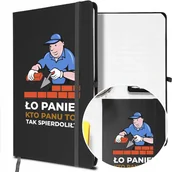 Notesy i bloczki - NOTES A5 z Gumką Prezent dla BUDOWLAŃCA Twoje IMIĘ - miniaturka - grafika 1