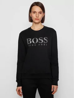 Bluzy damskie - BOSS Bluza C_Ebossa 50442497 Czarny Regular Fit - grafika 1