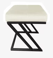 Pufy i podnóżki - ATOS Pufa ZETA LOFT ławka taboret podnóżek metal MG50 - miniaturka - grafika 1