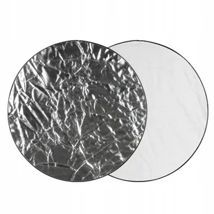 GlareOne GlareOne Blenda 2w1 srebrno biała 60cm - Akcesoria fotograficzne - miniaturka - grafika 1