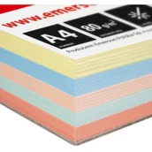 Papier do drukarek - Papier ksero A4 80g mix 100ark łos,bł,ziel,żół,mand.xem1000n EMERSON - miniaturka - grafika 1