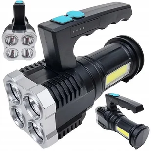 Latarka Akumulatorowa Usb Led Szperacz Reflektor - Latarki - miniaturka - grafika 1