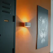 Lampy ścienne - QAZQA Nowoczesna lampa ścienna biała płaska - Gipsy Arles - miniaturka - grafika 1