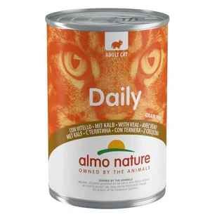 Almo Nature Daily z cielęciną 400g 54936-uniw - Mokra karma dla kotów - miniaturka - grafika 1