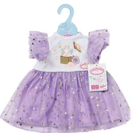 Akcesoria dla lalek - Baby born - Liliowa sukienka tutu 43cm - miniaturka - grafika 1