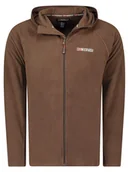 Odzież trekkingowa męska - Geographical Norway Kurtka polarowa "Tugood" w kolorze brązowym - miniaturka - grafika 1