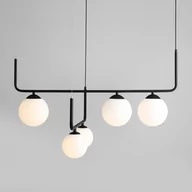 Lampy sufitowe - MLAMP Industrialna LAMPA wisząca 1060F1 ADX metalowa OPRAWA zwis pręty kule ball czarne białe 1060F1 - miniaturka - grafika 1