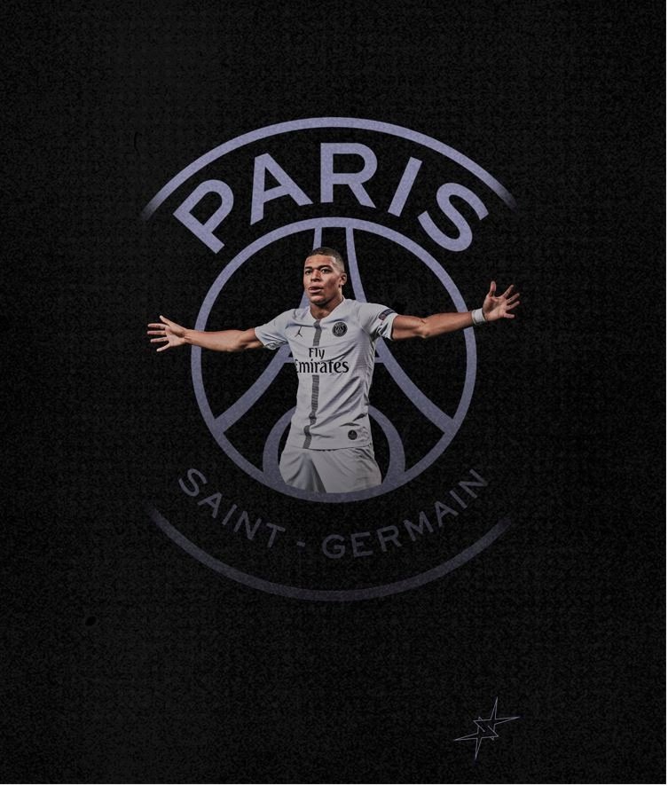 PODKŁADKA POD MYSZ Z Nadrukiem 22x18 cm Kylian Mbappe PSG Tekst Prezent