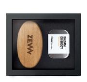 Kosmetyki i akcesoria do pielęgnacji brody - ZEW for men ZEW for Men zestaw Zimowy Stylowy Brodacz szczotka + balsam - miniaturka - grafika 1