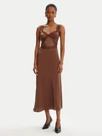 Sukienki - BARDOT Sukienka koktajlowa Emory Lace Slip 58603DB Brązowy Regular Fit - miniaturka - grafika 1