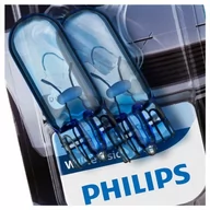 Żarówki samochodowe - Żarówki PHILIPS WhiteVision ultra W5W T10 12V 5W, 2 szt. - miniaturka - grafika 1