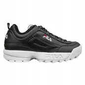 Buty sportowe damskie - Fila Buty Damskie Disruptor Low Wmn Czarne 38 - miniaturka - grafika 1