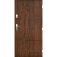Drzwi zewnętrzne - PANTOR Drzwi stalowe zewnętrzne wejściowe Hawr orzechowe 90 prawe - miniaturka - grafika 1