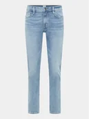 Spodnie męskie - Mustang Jeansy Oregon 1014864 Granatowy Slim Fit - miniaturka - grafika 1