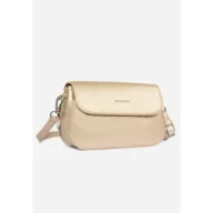 Torebki damskie - Elegancka Dwukomorowa Listonoszka Torebka Damska LUIGISANTO Złota - miniaturka - grafika 1