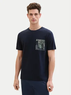 Tom Tailor T-Shirt 1040945 Granatowy Regular Fit - Koszulki męskie - miniaturka - grafika 1