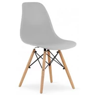 Krzesła - Szare minimalistyczne krzesło do kuchni - Naxin 4X - miniaturka - grafika 1
