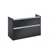 Szafki łazienkowe - ROCA A857901532 Szafka GAP PRO do kompletacji z blatem 100 cm Czarny mat - miniaturka - grafika 1