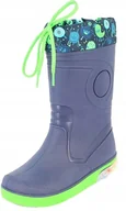 Buty dla dziewczynek - BECK KALOSZE DZIECIĘCE GRANATOWE ZA KOSTKĘ 31 J0A - miniaturka - grafika 1