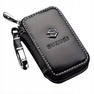 SKÓRZANE ETUI na klucze SUZUKI logo KLUCZYK samochodowy ELEGANCKI brelok - Etui na klucze - miniaturka - grafika 1