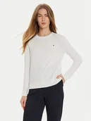 Swetry damskie - Tommy Hilfiger Sweter WW0WW44984 Écru Regular Fit - miniaturka - grafika 1