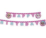 Urodziny dziecka - PROCOS DISNEY Baner Happy Birthday LOL Glitterati 210 cm 1 szt 90863 - miniaturka - grafika 1