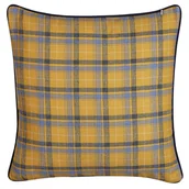 Poduszki dekoracyjne - Beliani Poduszka dekoracyjna w kratę 45 x 45 cm wielokolorowa DICENTRA - miniaturka - grafika 1