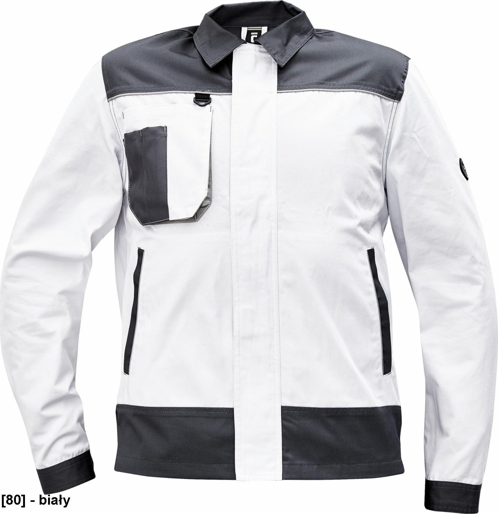 CERVA CREMORNE kurtka - męska kurtka robocza z wytrzymałej tkaniny, 60% bawełna, 40% poliester - biały 52