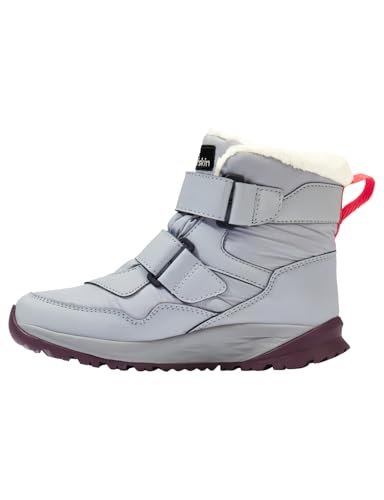 Jack Wolfskin Chłopięce Unisex dziecięce buty zimowe Polar Bear-G Texapore MID VC K, 27 EU, Rainstorm, 27 EU