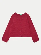 Swetry dla chłopców - United Colors Of Benetton Kardigan 1076G500J Różowy Regular Fit - miniaturka - grafika 1
