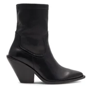 Botki damskie - Kowbojki Badura AMADORA-111324 Czarny - miniaturka - grafika 1