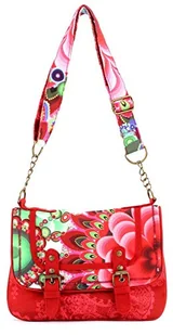 Desigual BOLS_NORTE 46X30683007U damska torba na ramię 26 x17,5 x7 cm (szer. x wys. x gł.), czerwony Borgoña 3007, 26x17,5x7cm (B x H x T) - Torebki damskie - miniaturka - grafika 1
