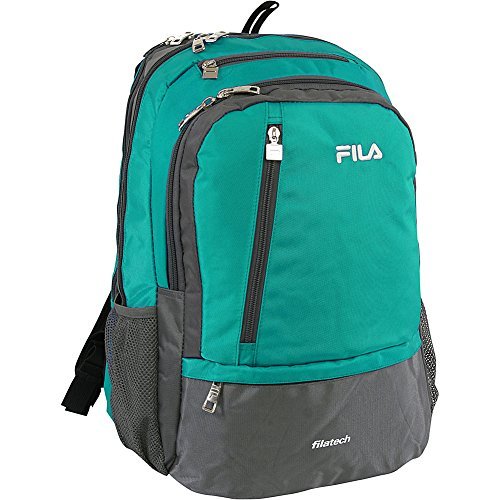 Fila Duel School Laptop Computer Tablet Book Bag Plecak, Niebieskozielony, Jeden rozmiar, Plecak na tablet i laptopa Duel