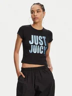 Koszulki i topy damskie - Juicy Couture T-Shirt Just Juicy JCGCT125040 Czarny Slim Fit - miniaturka - grafika 1