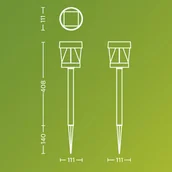 Lampy ogrodowe - Philips Lampa solarna LED Avery czarna - miniaturka - grafika 1