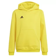 Bluzy sportowe męskie - Adidas, Bluza ENTRADA 22 Hoody Y HI2142, 116 cm, żółty - miniaturka - grafika 1