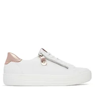 Sneakersy damskie - Sneakersy Remonte D0903-81 Biały - miniaturka - grafika 1