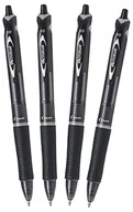 Długopisy - Pilot Acroball chowany długopis - czarny (opakowanie 4 szt.) FLW538943 - miniaturka - grafika 1