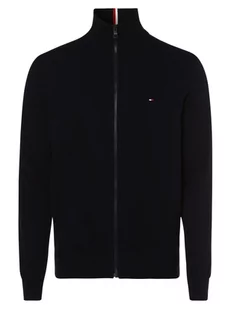 Tommy Hilfiger - Kardigan męski, niebieski - Swetry męskie - miniaturka - grafika 1